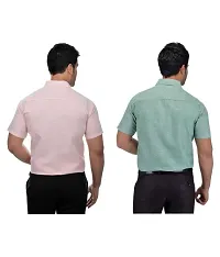 Stylish Cotton Solid Multicoloured Casual Shirt For Men( Pack Of 2 )-thumb1