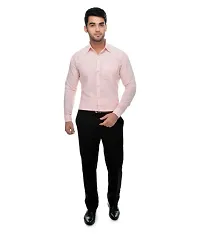 Reliable Pink Cotton Solid Casual Shirt For Men-thumb3