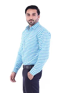 DESHBANDHU DBK Men's Solid Cotton Full Sleeves Regular Fit Shirt (44, Sky)-thumb3