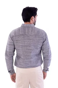 DESHBANDHU DBK Men's Solid Cotton Full Sleeves Regular Fit Shirt (40, Grey)-thumb1