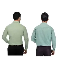 Reliable Multicoloured Cotton Solid Casual Shirt For Men Pack Of 2-thumb1