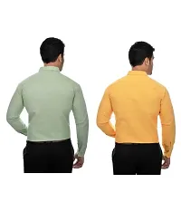 Reliable Multicoloured Cotton Solid Casual Shirt For Men Pack Of 2-thumb1