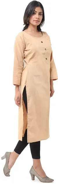 Classic Cotton Solid Kurtis for Womens-thumb1