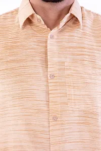 DESHBANDHU DBK Men's Solid Cotton Full Sleeves Regular Fit Shirt (44, Sand)-thumb1
