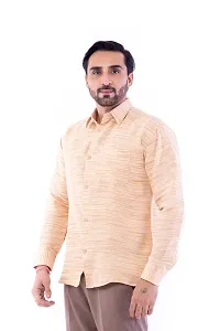 DESHBANDHU DBK Men's Solid Cotton Full Sleeves Regular Fit Shirt (44, Sand)-thumb2