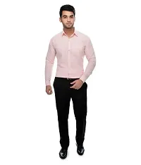 Reliable Pink Cotton Solid Casual Shirt For Men-thumb3