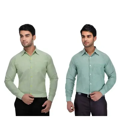 Elegant Long Sleeves Casual Shirt For Men Pack Of 2