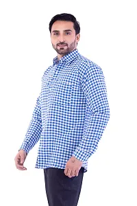 DESHBANDHU DBK Men's Solid Cotton Full Sleeves Regular Fit Shirt (40, Navy)-thumb2