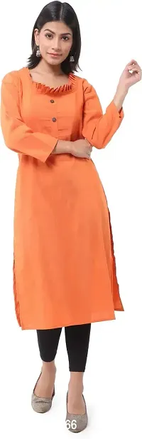 Classic Cotton Solid Kurtis for Womens