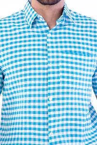 DESHBANDHU DBK Men's Solid Cotton Full Sleeves Regular Fit Shirt (44, Sky)-thumb4