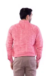 DESHBANDHU DBK Men's Solid Cotton Full Sleeves Regular Fit Shirt (40, Pink)-thumb3