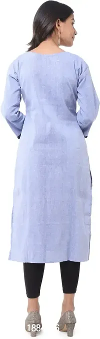 Classic Cotton Solid Kurtis for Womens-thumb2