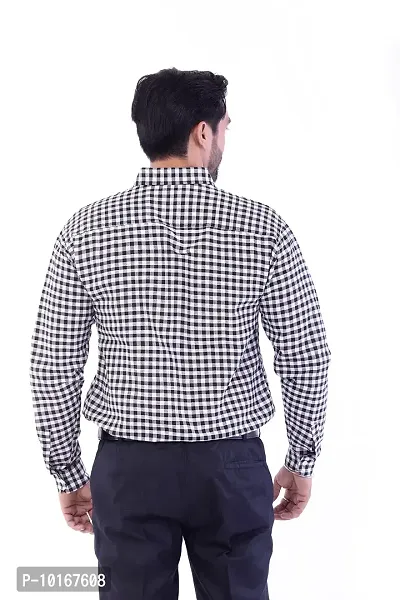 DESHBANDHU DBK Men's Solid Cotton Full Sleeves Regular Fit Shirt (44, Black)-thumb3