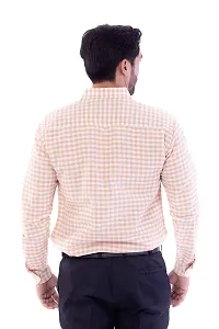 DESHBANDHU DBK Men's Solid Cotton Full Sleeves Regular Fit Shirt (42, Cream)-thumb3