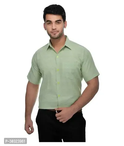 Elegant Multicoloured Cotton  Short Sleeves Casual Shirt For Men Pack Of 2-thumb2