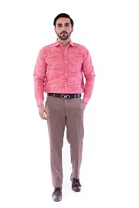 DESHBANDHU DBK Men's Solid Cotton Full Sleeves Regular Fit Shirt (40, Pink)-thumb4