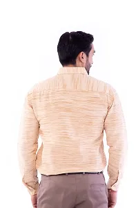 DESHBANDHU DBK Men's Solid Cotton Full Sleeves Regular Fit Shirt (40, Sand)-thumb1
