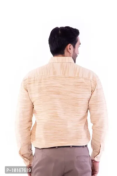 DESHBANDHU DBK Men's Solid Cotton Full Sleeves Regular Fit Shirt (40, Sand)-thumb2