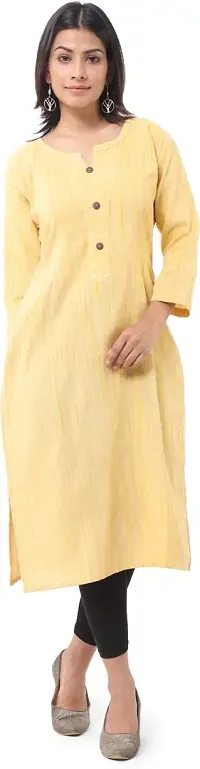 Classic Cotton Solid Kurtis for Womens-thumb3