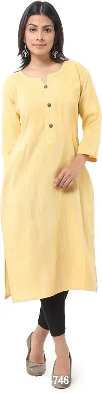 Classic Cotton Solid Kurtis for Womens-thumb4