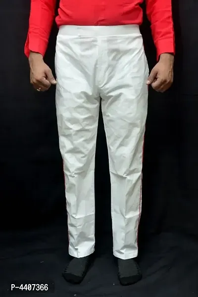 Stylish Khadi Cotton Solid Formal Trouser For Men