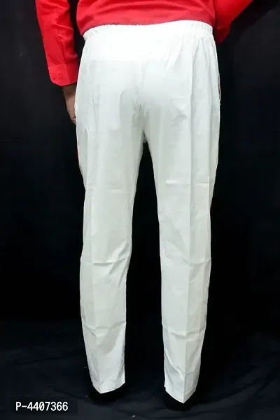Stylish Khadi Cotton Solid Formal Trouser For Men-thumb3