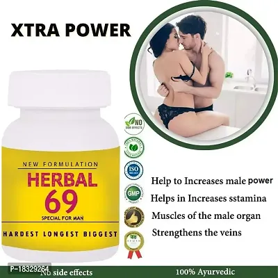 HRBL- 69 Capsule for men - Sex medicine for Hard Erections  timing - 30 capsules