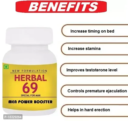 HRBL- 69 Capsule for men - Sex medicine for Hard Erections  timing - 30 capsules-thumb2