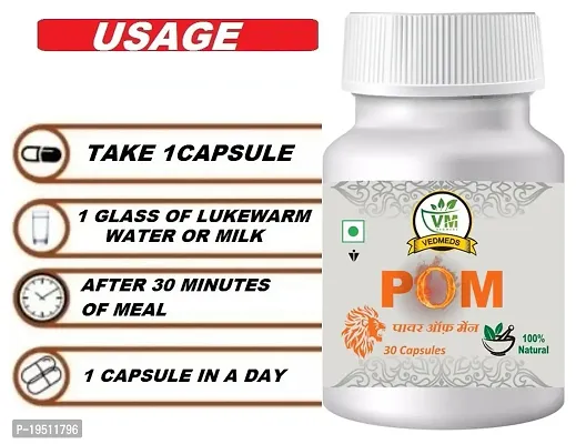 आयुर्वेदिक सेक्स स्टैमिना पावर कैप्सूल - पुरुषों के लिए दवाPower Of Men Capsule - 30 कैप्सूल-thumb4