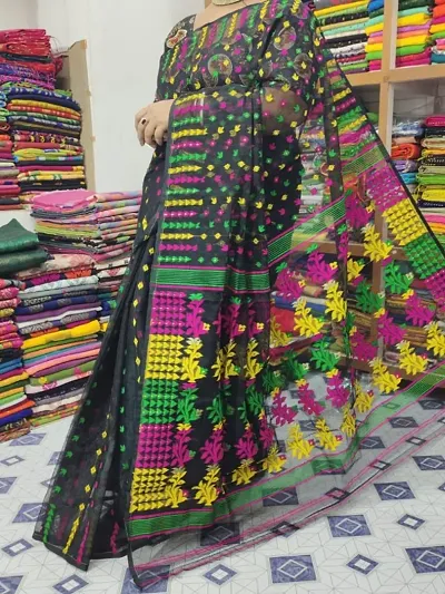 Beautiful Cotton Silk Handloom Saree without Blouse piece