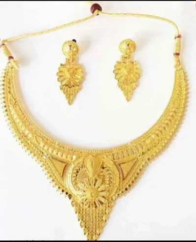 Gold Plated Traditional Jewellery Set