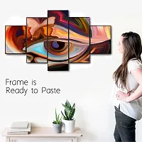 BEST SALES CORPORATIO Set of Five Nture Scenery Framed Wall Painting for Home Decoration , Paintings for Living room , Bedroom , Big Size 3D Scenery  ( 75 X 43 CM)-thumb4