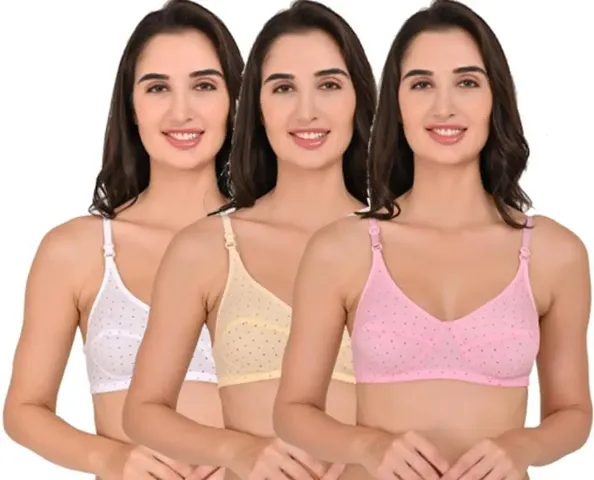 Women's Non Padded Bra (Pack of 3)