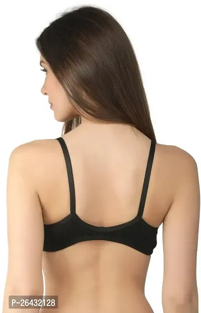 No-Padded Non-Wired Medium Coverage Front-open Bra (Pack of 3)-thumb2