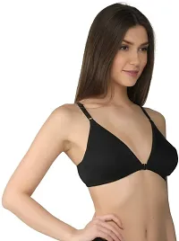 No-Padded Non-Wired Medium Coverage Front-open Bra (Pack of 3)-thumb3