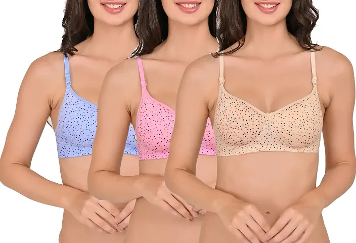 Women's Comfy Padded Bra (Pack of 3)