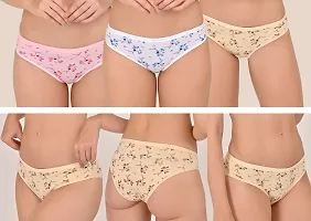 Women / Ladies Cotton Blend Panty Briefs / Hipster for Ladies Underwear Combo (Pack of 3)-thumb1