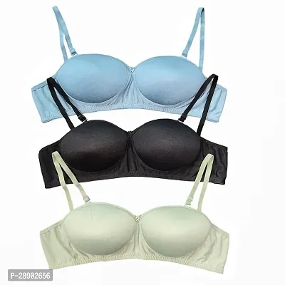 Classic Cotton Blend Bra for Women Pack of 3