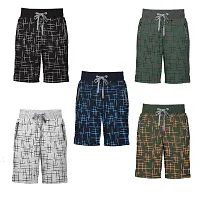 Classic Cotton Blend Printed Shorts for Mens, Pack of 5-thumb2