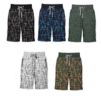 Classic Cotton Blend Printed Shorts for Mens, Pack of 5-thumb1