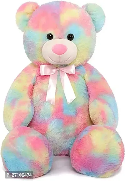 LNSAR Rainbow Teddy Bear for Girl and Kids Stuffed Animal Plush,Rainbow Soft Gifts for Valentine, Birthday- 48CM-thumb0