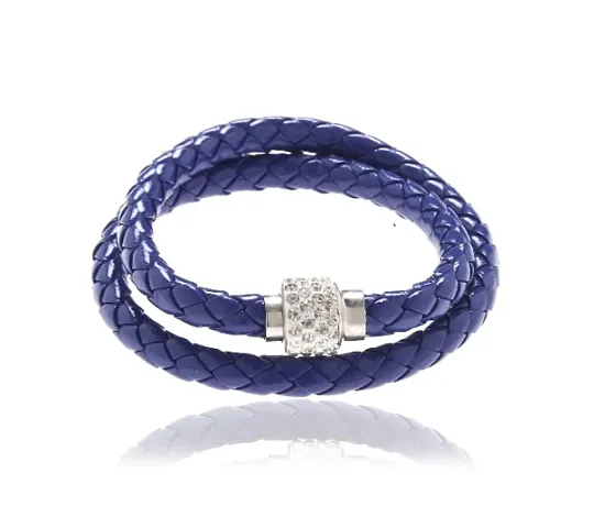 Color Hand Woven Leather Bracelet for Women