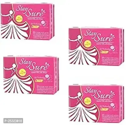 Slim Comfort Cottony Extra Long Sanitary Pad Napkin With Wings For Women And Girls Pack Of 4-thumb0