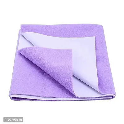 Waterproof Soft Fleece Baby Bed Dry Sheet Protector - Small - Purple-thumb0