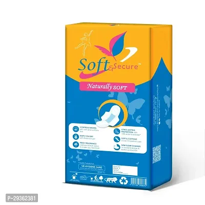 Soft  Secure Newfeel Maxi Soft Sanitary Pad Naturally Soft Ultra (ADL CHIP) XXL Anion Chip Pads (Pack of 1-40 Pads)-thumb2