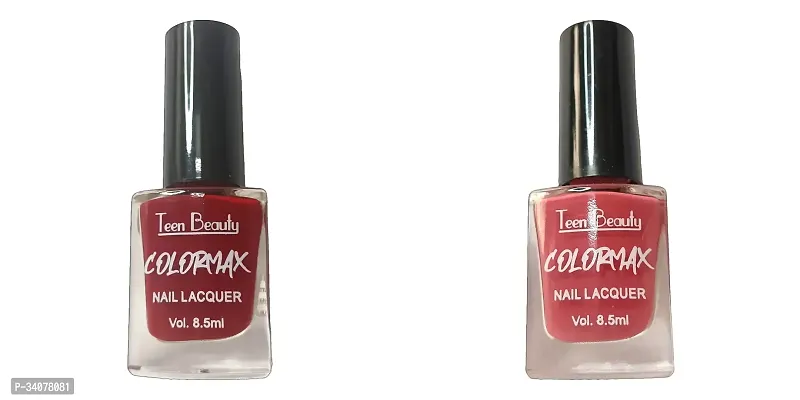 Stylish Multicoloured Nail Polish For Women Pack Of 2