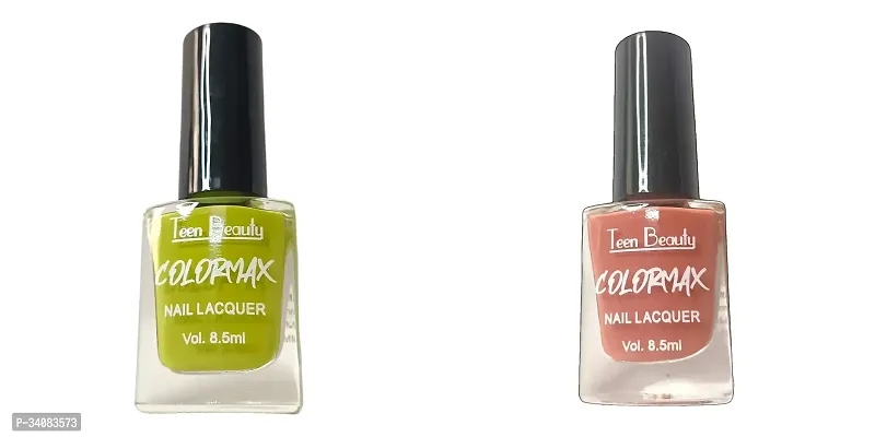 Stylish Multicoloured Nail Polish For Women Pack Of 2