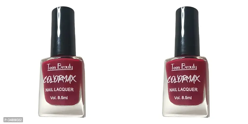 Stylish Maroon Nail Polish For Women Pack Of 2-thumb0