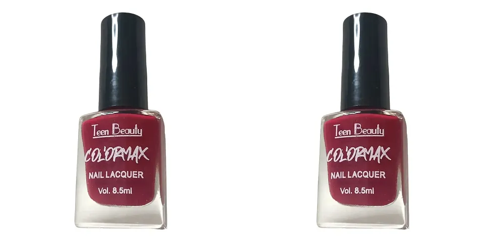 Stylish Maroon Nail Polish For Women Pack Of 2