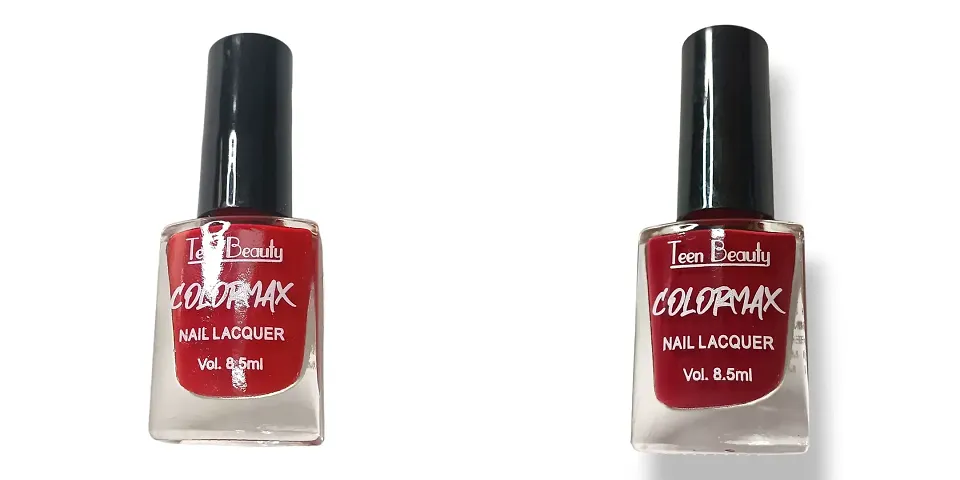 Stylish Maroon Nail Polish For Women Pack Of 2